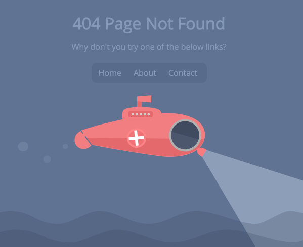 GIF op een 404-pagina