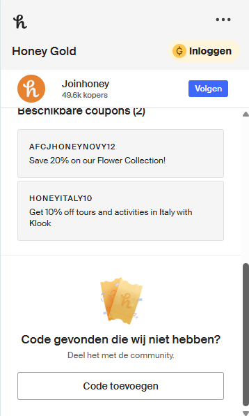 Afbeelding honey extensie
