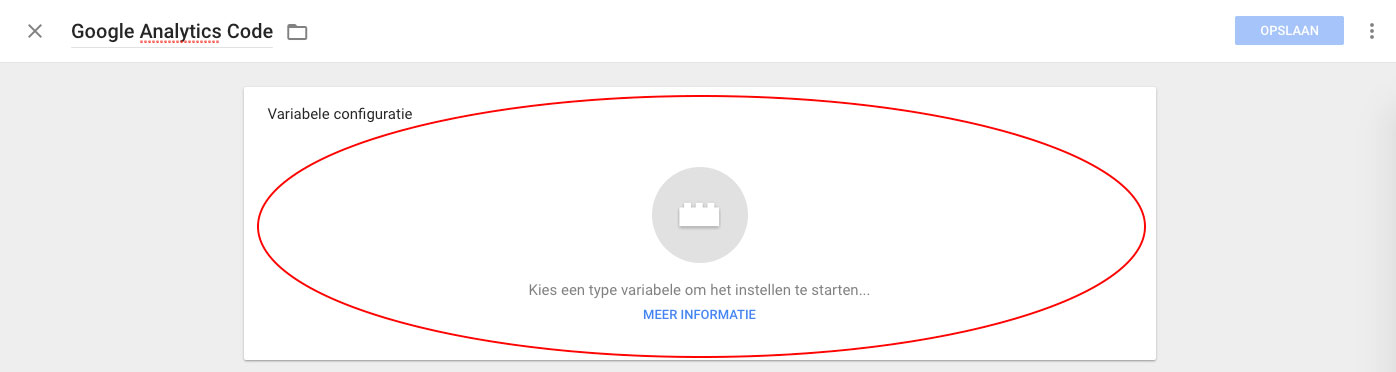 Analytics Variabele aanmaken in Google Tag Manager