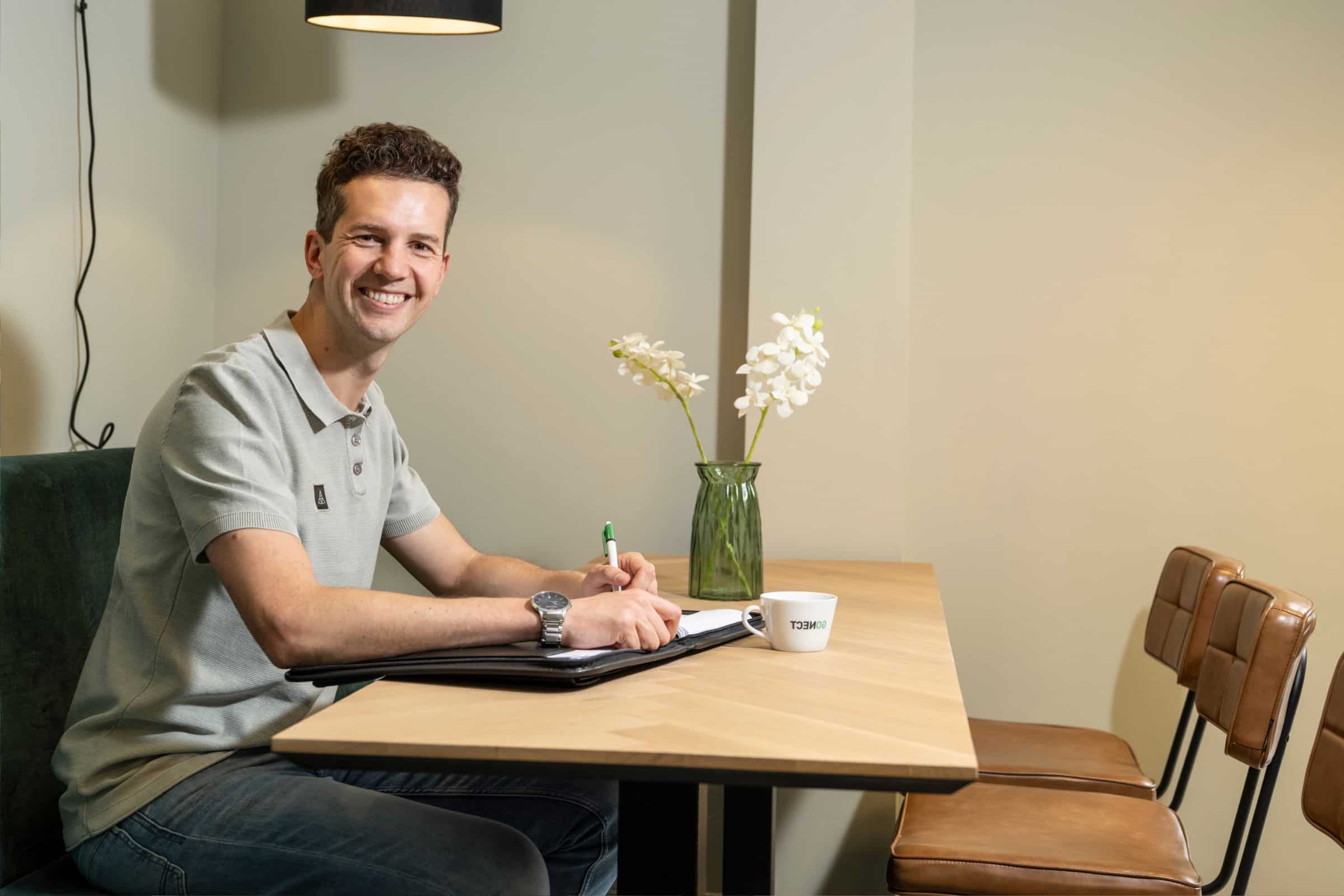 Bart Rietjens aan tafel