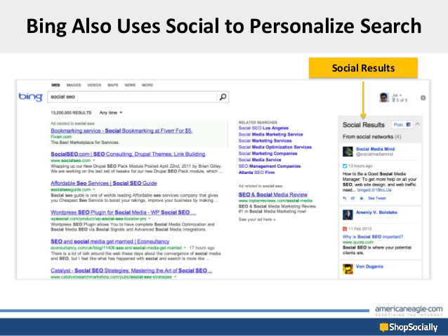Bing Social Search