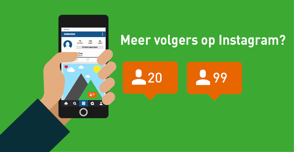 Meer volgers op Instagram