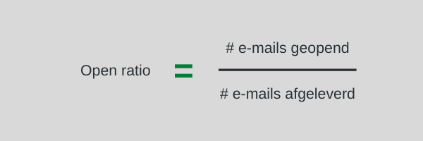 Open Ratio van je mails berekenen