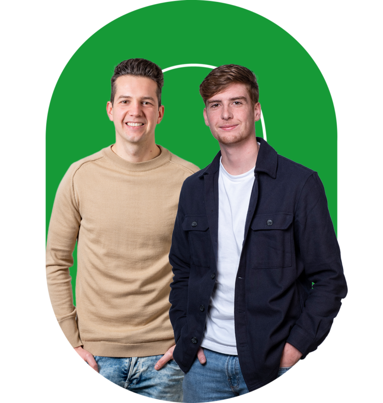 Ovaal groen Bart en Julian