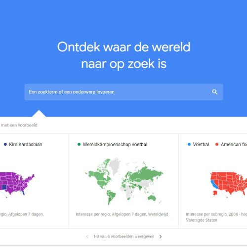 Overzicht van Google Trends