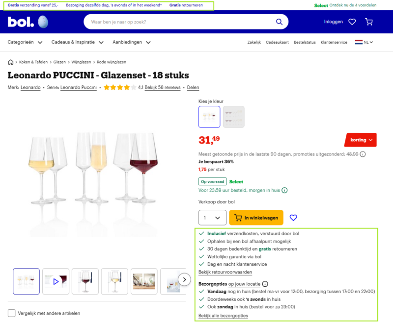 Voorbeeldscreenshot BOL.