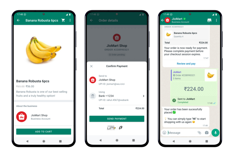 Whatsapp shopping