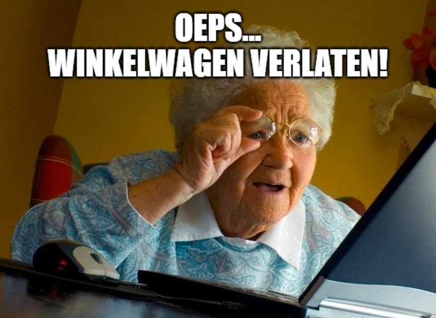 Winkelwagen verlaten e-commerce