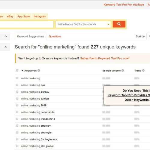 YouTube Keyword Tool