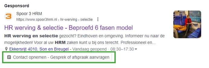 google ads leadformulier extensie