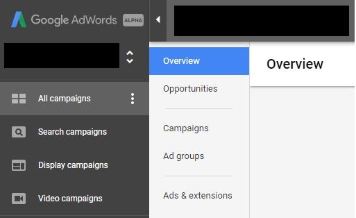 Adwords Alpha campagnetypen